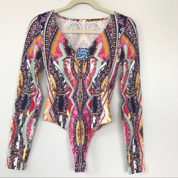 🆕 FREE PEOPLE 🌺 Intimately Thong Bodysuit Top - Picture 4 of 6